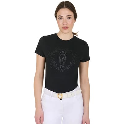 Katoenen dames-T-shirt Equestro Wild Heart