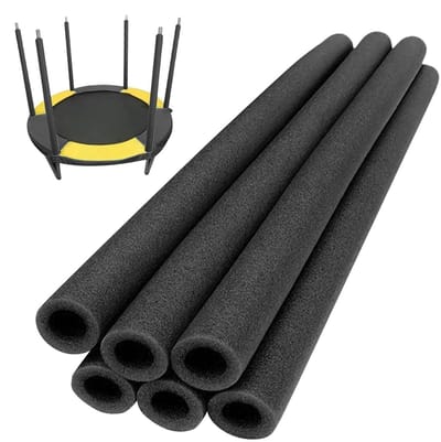 Trampoline Schuimslangen - Stootkussens Buisbekleding - Veiligheid Verhoging - Weerbestendige Constructie - 88 cm - Zwart
