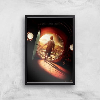 The Hobbit: An Unexpected Journey Giclee Art Print - A4 - Black Frame