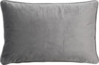 Dutch Decor FINN - Sierkussen 40x60 cm - velvet - effen kleur - Micro Chip - lichtgrijs - Inclusief binnenkussen - Luxe kussens voor woonkamer & bank