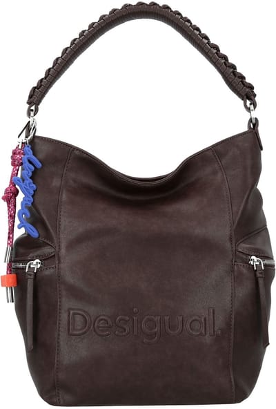 Desigual vrijetijdsrugzak rugzak Arica Half Logo Backpack Big Chocolate donkerbruin