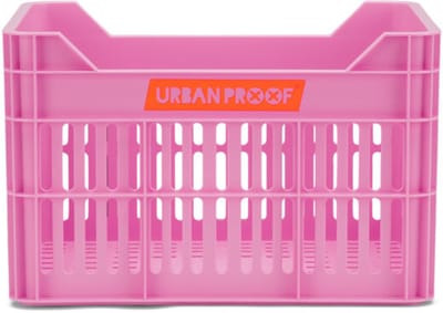 Gerecyclede Fietskrat Urban Proof Junior 15 Liter - Felroze voor 24inch fiets