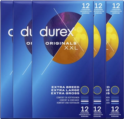 Durex Condooms XXL 12st - 5 Stuks - Voordeelverpakking