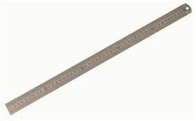Flexibele dubbelzijdige stalen liniaal - 30 cm - 0,5 mm dik
