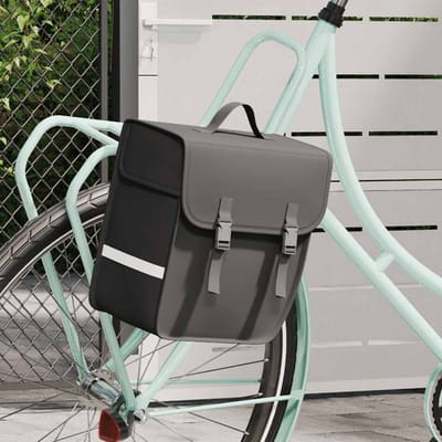 vidaXL - Fietstas - voor - bagagedrager - enkel - waterdicht - 21 - L - zwart