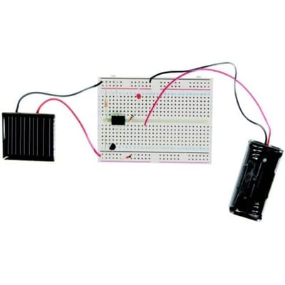 Whadda Educatieve experimenteerkit, geen soldeerwerk vereist, breadboard, zonne-energie