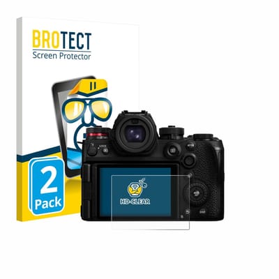 BROTECT - Screenprotector voor Panasonic Lumix DC-S1RII - Folie Beschermfolie transparant 2 Stuks