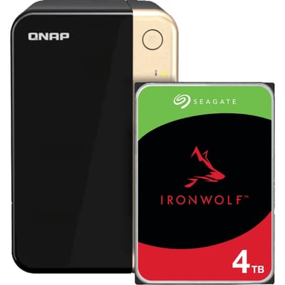 QNAP TS-264-8G + Seagate Ironwolf 4TB