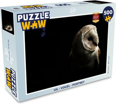 Puzzel Uil - Vogel - Portret - Legpuzzel - Puzzel 500 stukjes