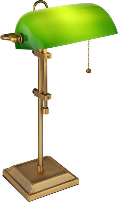 Globo - tafellamp - Antique - messing - metaal - bureaulamp - E27 - 2491N
