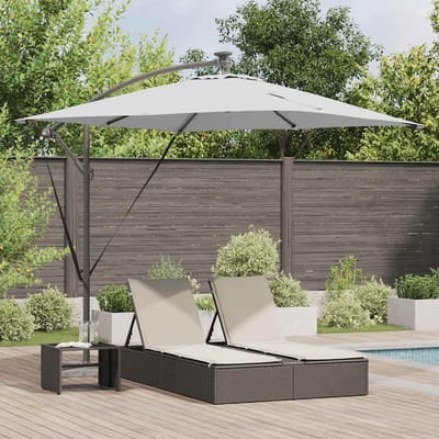 vidaXL - Parasol - Zand - 249 - x - 249 - x - 250 - cm - Polyester - en - Aluminium