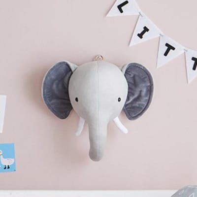 Wanddecoratie Dierenhoofd Zachte Wandhanger Ins Scandinavische Stijl Kinderkamer Creatieve Decoratie Hangende Olifant