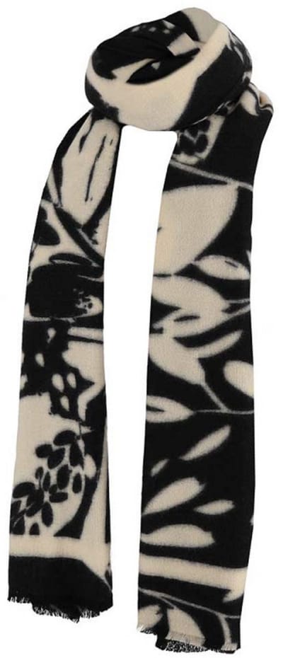 Sarlini - Geweven Sjaal - Zwart - Wit - One Size