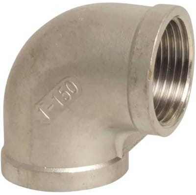 RVS Winkel 90 Graden, 3/8" Binnendraad, V4A