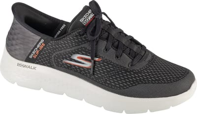 Skechers Slip-Ins: GO WALK Flex - New World 216505-BKOR, Mannen, Zwart, Sneakers, maat: 42,5