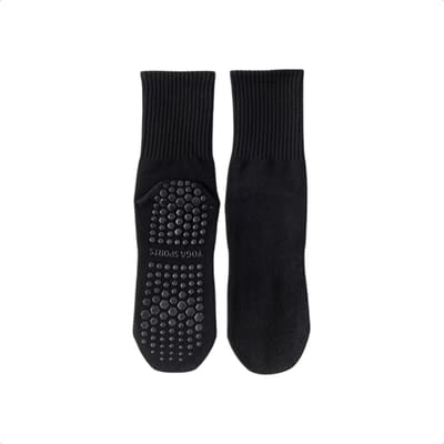 Glam and Go - Pilates Sokken - Grip Sokken - Yoga Sokken - Zwart