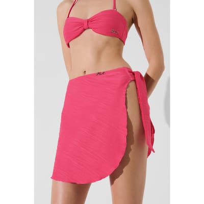Karl Lagerfeld Karl Rib Short Pareo Bright Rose Taglia: S | Bikini Outlet | Donna | Rosa