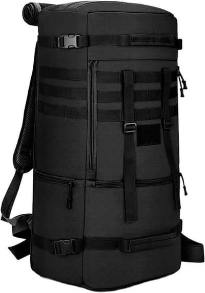 Wandelrugzak trekkingrugzak - Grote rugzak - Outdoor reizen - Waterdicht en scheurbestendig - 65 Liter - Zwart