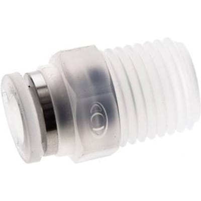 6mm x R1/4'' PA Insteekfitting Buitendraad EPDM/PTFE