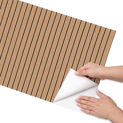 Coloray Meubel Wrap Folie - Bruin Meubelfolie - 50x100 cm - Wrapfolie Keuken Houten planken - Decoratiefolie - Rustiek Meubelfolie - Meubel Wrap Folie - Woonkamer decoratie - Texturen