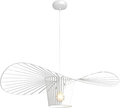 Zolta - Hanglamp - Modern Loft - Instelbare Hoogte - Wit - 80cm