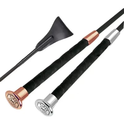 Cravache voor obstakels en springen paardrijden Fleck Premium Silktouch (x6)