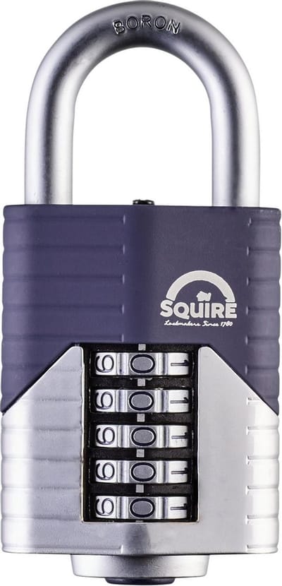 Squire Vulcan Combi 60 - Hangslot - Cijferslot - Gehard staal - Weerbestendig - 60mm