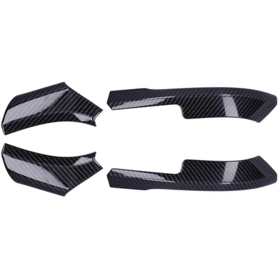 Cache de rétroviseur latéral complet à coller, décoration de garniture style fibre de carbone, adapté pour RAV4 2019 2021 black