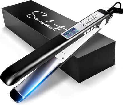 Sansbeauté® Professionele Stijltang - 2 in 1 - Krultang - Stijltangen - Hair Straightener - Snel Opgewarmd - 80℃ t/m 230℃ - Steilen & Krullen - ION technologie - Classic Black
