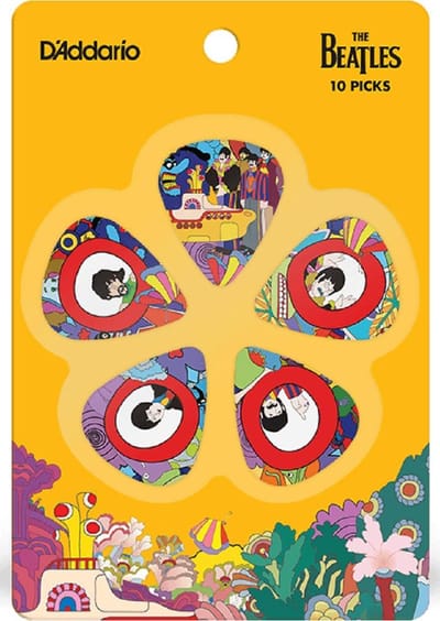 D'Addario The Beatles Yellow Submarine 50TH Anniversery Plectrum 10-pack Light 0.50 mm
