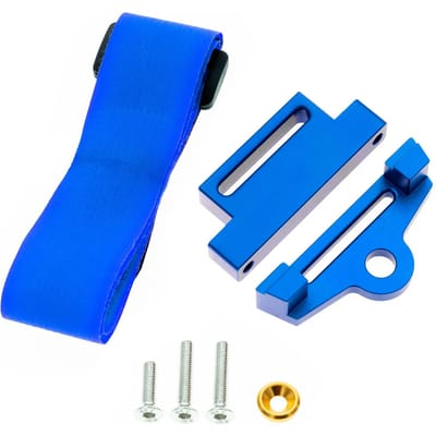 Ensemble de supports de batterie en métal 3S 4s, de grande taille, de remplacement pour voiture télécommandée Traxa Slash 2WD 1/10 bleu