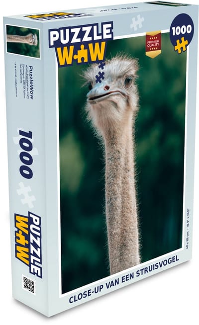 Puzzel Close-up van een struisvogel - Legpuzzel - Puzzel 1000 stukjes volwassenen