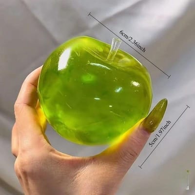 Squishy Groene Appel Stressbal Fidget Sensorisch Speelgoed Voor ADHD Autisme Langzame Terugslag Knijpspeelgoed Voor Kinderen Volwassenen Decompressie Cadeau