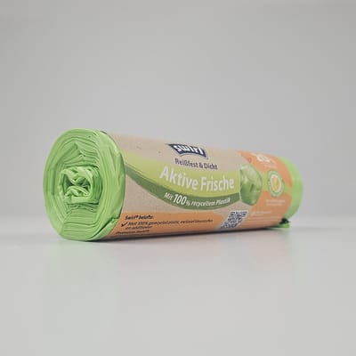 Swirl Vuilniszakken 20 Liter | Trekband | 288 Zakken | 100% Gerecycled LDPE | 38 My | 45x50 cm - Swirl Actif Fresh 20 Liter, Swirl 20 Liter Afvalzakken