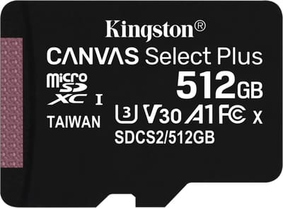 Kingston Canvas Select Plus microSDXC 512GB incl. SD-adapter