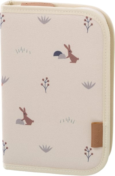 Fresk [Etui met vulling] Unisex – Pennenzak - Etuis voor School - Pennenvak voor Kinderen - Schoolspullen - -Ecru - Rabbit Sandshell