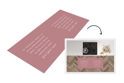 Keukenloper - Loper keuken - Quotes - Dochter - Geluk - 120x50 cm - Keukenloper vinyl
