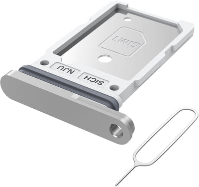 MMOBIEL Dual Simkaart Houder Geschikt voor Samsung Galaxy S25 Ultra – Sim Card Tray - Dubbele Simkaarthouder Vervanging - Incl. Sim Pin en Waterdichte Rubberen Ring - Zwart