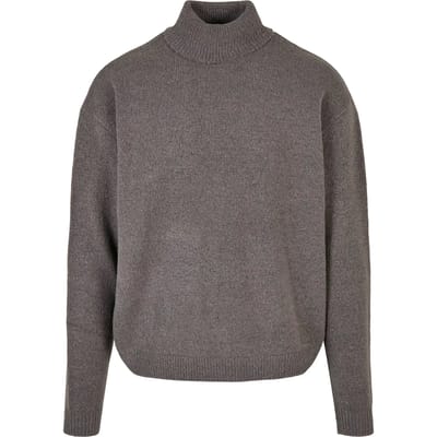 Urban Classics - Oversized Roll Neck Sweater/trui - S - Grijs