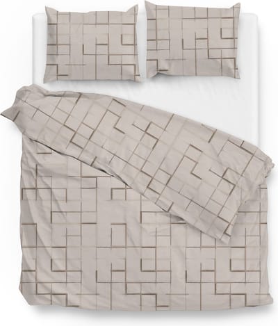 Zohome Nojiz Dekbedovertrek - Tweepersoons - Flanel - 200x200-220cm - Natural