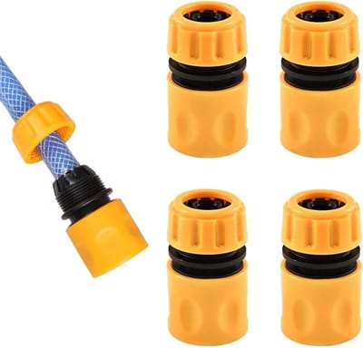 4 stuks slangaansluitingen, 1/2 inch slangkoppelingen, snelle tuinslang connector, eenvoudig te gebruiken koppelingen voor tuinslangen, waterdichte slangaansluitingen voor tuinonderhoud