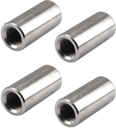 Solidchoice - 4 Stuks M16 Ronde Dopmoeren - Roestvrij Staal 304 Koppelingsmoeren