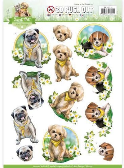 Dogs - Sweet Pet 3D-Push-Out Amy Design