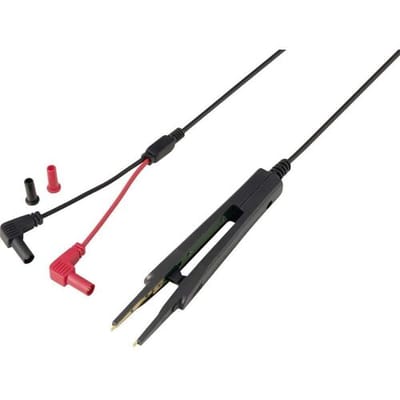 VOLTCRAFT MSL-503-2 Meetsnoer Steekaansluiting 4 mm 39 cm Black, Rood 1 stuk(s)