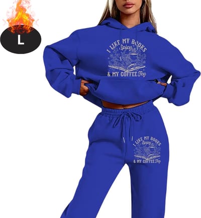 Nivard Joggingpak - Huispak - Volwassenen - Trainingspak - Comfortabel - Joggingsbroek - Tracksuit - Dames - Winter - Blauw - L