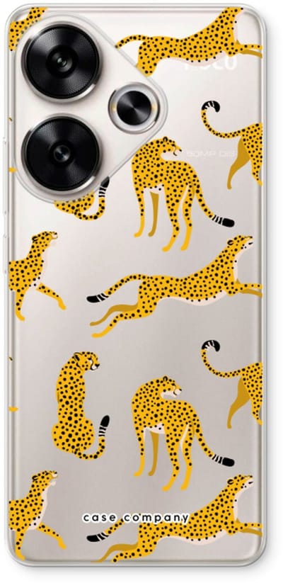 Case Company® - Hoesje geschikt voor Xiaomi Poco F6 hoesje - Luipaard - Soft Cover Telefoonhoesje - Bescherming aan alle Kanten en Schermrand