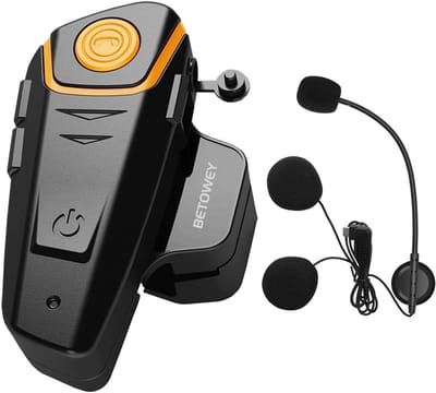 Helm Bluetooth Headset - Motor Communicatie - Veilig Onderweg - Ruisonderdrukking - 1000 Meter Bereik - Zwart