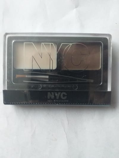 NYC browser brush on brow kit 875 Medium Brown