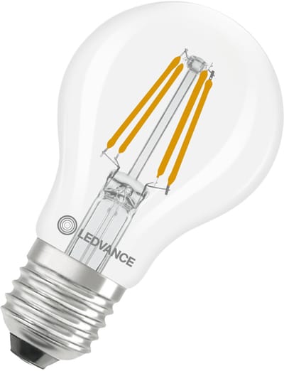 Ledvance LED Lamp A60 Filament E27 - 3.4W 470lm 2700K Ø60mm - Dimbaar - Geschikt voor woonkamer, eetkamerlampen, hotels