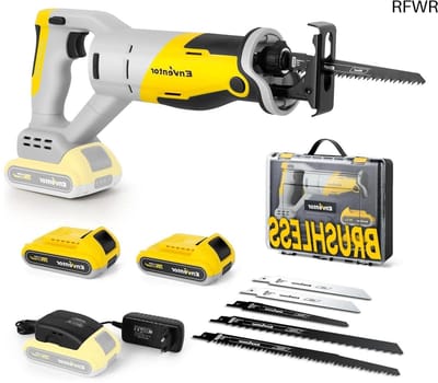 RFWR® Accu-reciprozaag 20V met 5 zaagbladen en variabele snelheid tot 3000 RPM